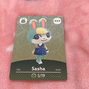 Animal Crossing Amiibo card #433 Sasha